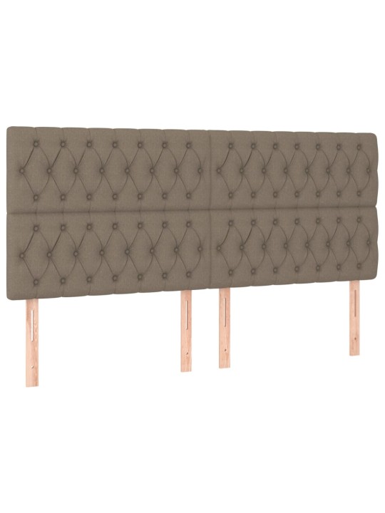 Galvūgaliai, 4vnt., taupe spalvos, 100x7x78/88cm, audinys