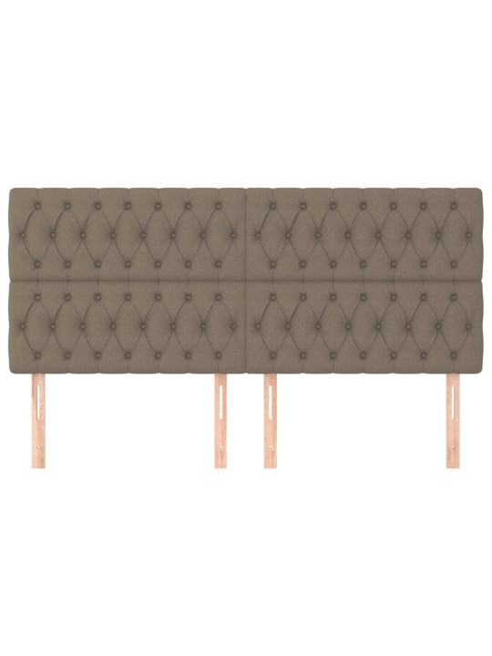 Galvūgaliai, 4vnt., taupe spalvos, 100x7x78/88cm, audinys