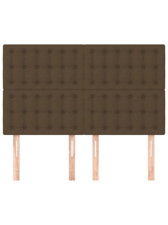 Galvūgaliai, 4vnt., tamsiai rudi, 72x5x78/88cm, audinys