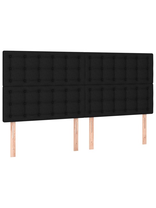 Galvūgalis, 4vnt., juodos spalvos, 80x5x78/88cm, audinys