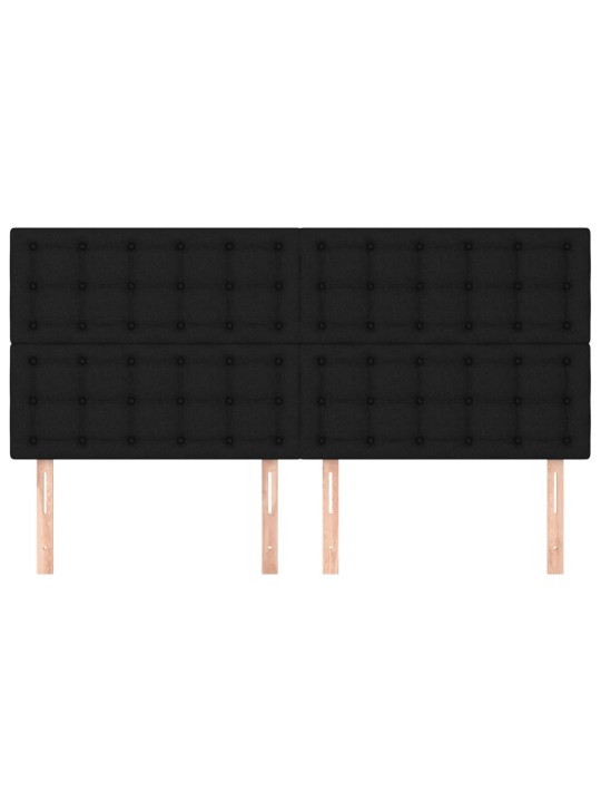 Galvūgalis, 4vnt., juodos spalvos, 100x5x78/88cm, audinys