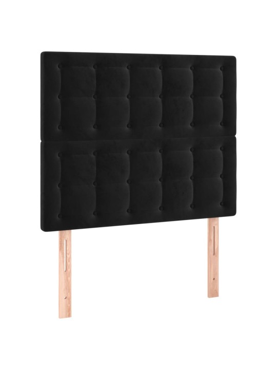 Galvūgalis, 2vnt., juodos spalvos, 100x5x78/88cm, aksomas