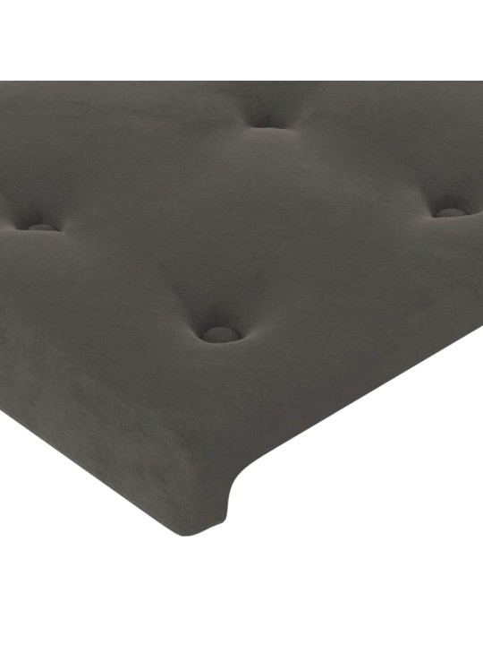 Galvūgalis, 4vnt.,tamsiai pilkos spalvos,90x5x78/88cm, aksomas