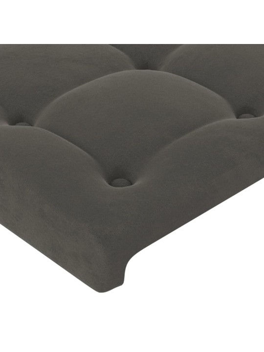 Galvūgalis, 4vnt.,tamsiai pilkos spalvos,100x5x78/88cm, aksomas