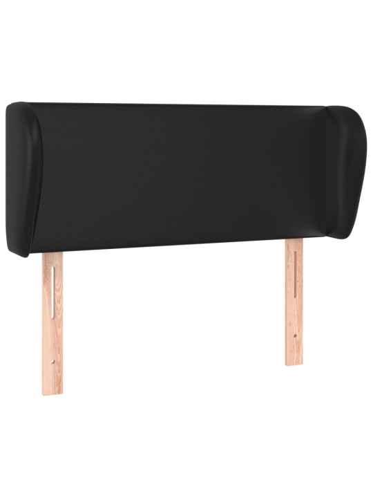 Galvūgalis su auselėmis, juodos,83x23x78/88cm, dirbtinė oda