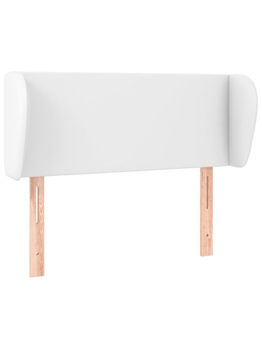 Galvūgalis su auselėmis, baltos,83x23x78/88cm, dirbtinė oda