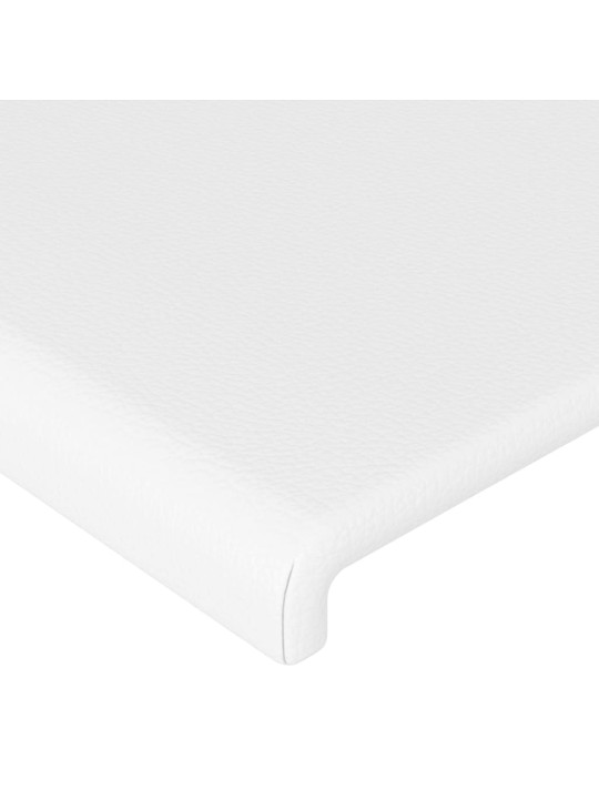 Galvūgalis su auselėmis, baltos,83x23x78/88cm, dirbtinė oda