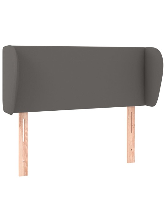 Galvūgalis su auselėmis, pilkos,83x23x78/88cm, dirbtinė oda