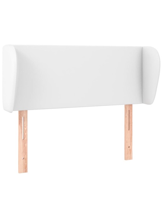 Galvūgalis su auselėmis, baltos,103x23x78/88cm, dirbtinė oda