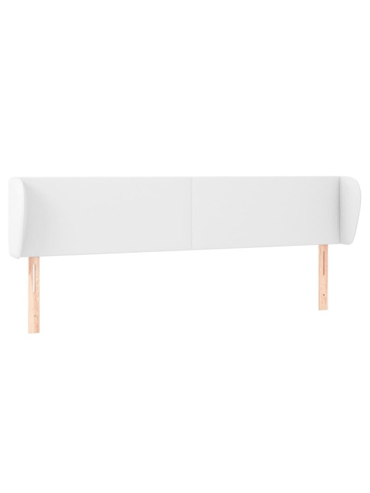 Galvūgalis su auselėmis, baltos,183x23x78/88cm, dirbtinė oda
