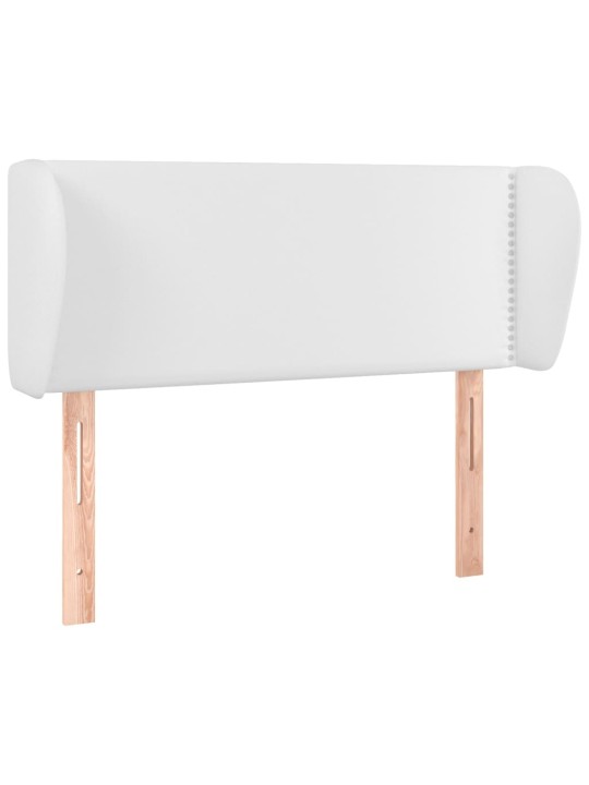 Galvūgalis su auselėmis, baltos,83x23x78/88cm, dirbtinė oda