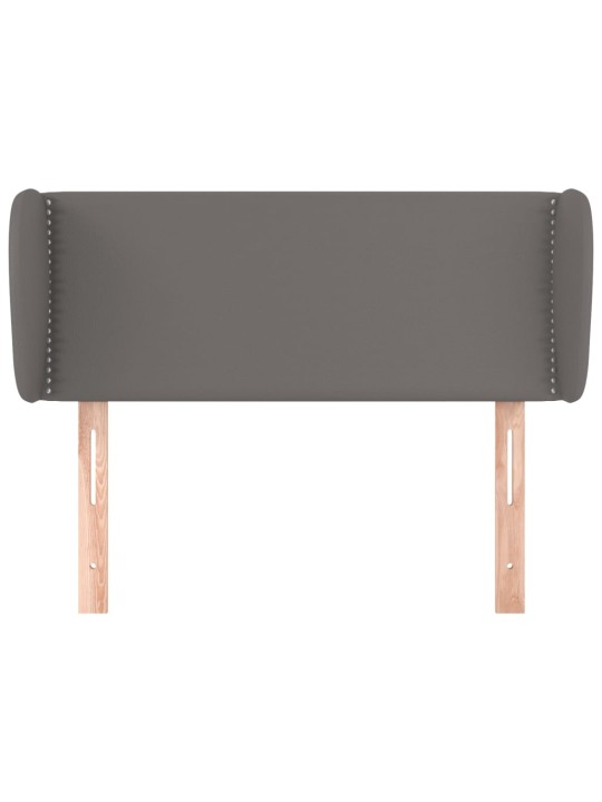 Galvūgalis su auselėmis, pilkos,83x23x78/88cm, dirbtinė oda