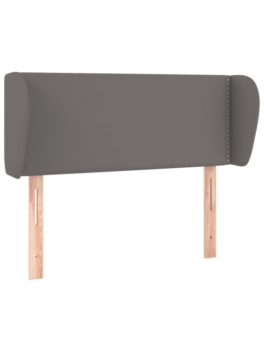 Galvūgalis su auselėmis, pilkos,93x23x78/88cm, dirbtinė oda