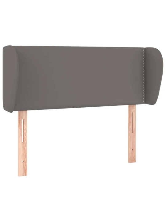 Galvūgalis su auselėmis, pilkos,103x23x78/88cm, dirbtinė oda