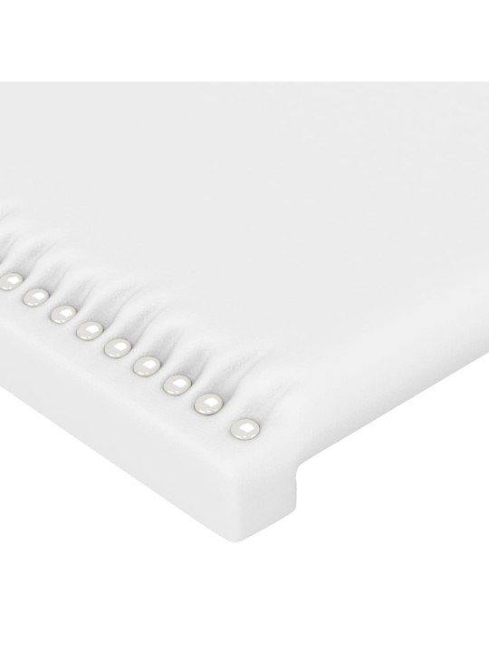Galvūgalis su auselėmis, baltos,183x23x78/88cm, dirbtinė oda