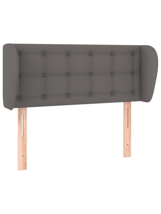 Galvūgalis su auselėmis, pilkos,83x23x78/88cm, dirbtinė oda