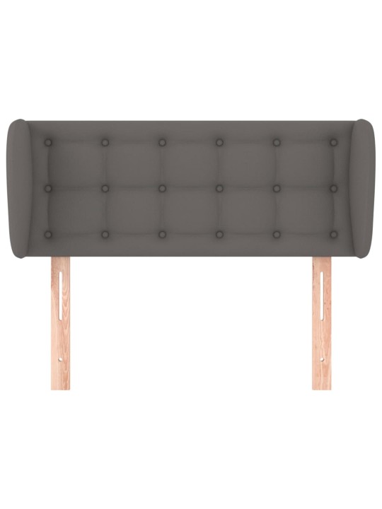 Galvūgalis su auselėmis, pilkos,83x23x78/88cm, dirbtinė oda