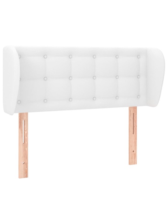 Galvūgalis su auselėmis, baltos,93x23x78/88cm, dirbtinė oda