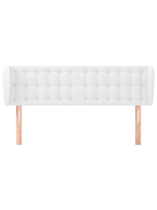 Galvūgalis su auselėmis, baltos,147x23x78/88cm, dirbtinė oda