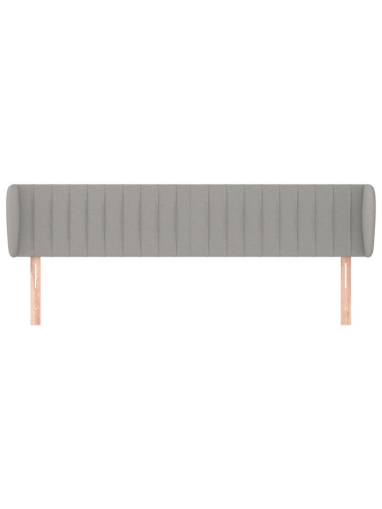 Galvūgalis su auselėmis,šviesiai pilkos,203x23x78/88cm, audinys