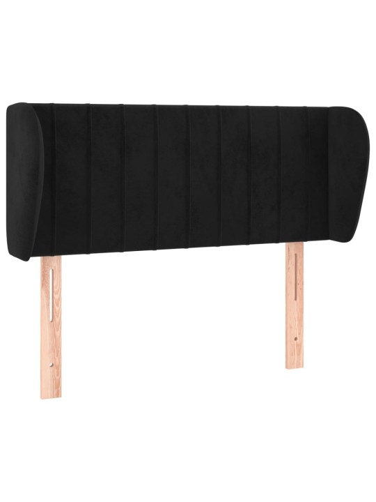 Galvūgalis su auselėmis, juodos spalvos,83x23x78/88 cm, aksomas