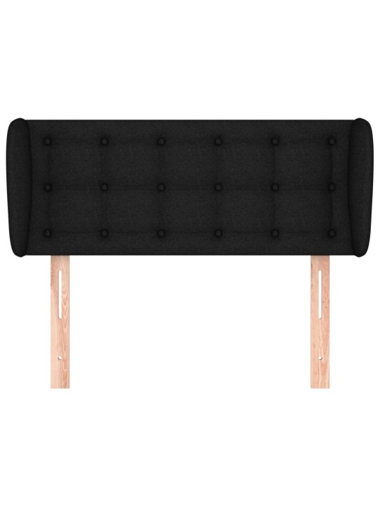 Galvūgalis su auselėmis, juodos spalvos,83x23x78/88 cm, audinys