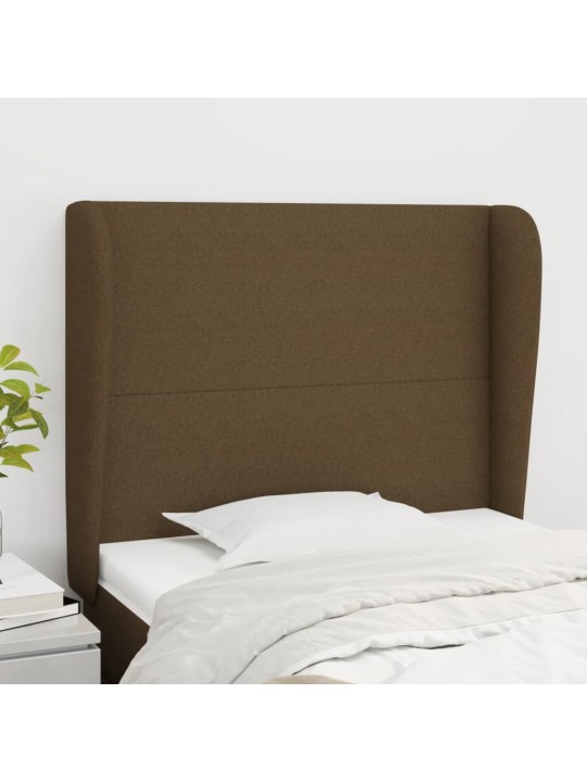 Galvūgalis su auselėmis, rudas, 83x23x118/128cm, audinys