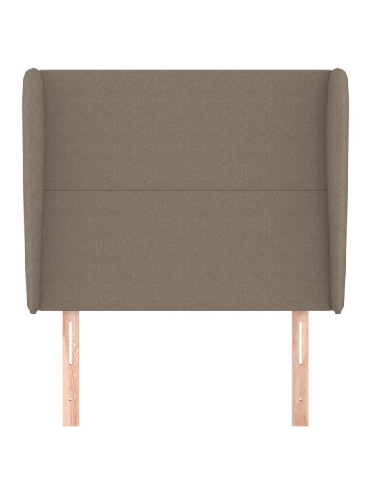 Galvūgalis su auselėmis, taupe, 93x23x118/128cm, audinys