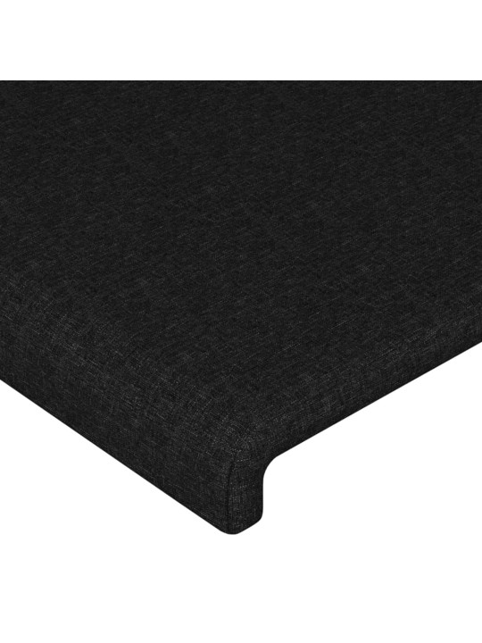Galvūgalis su auselėmis, juodas, 103x23x118/128cm, audinys