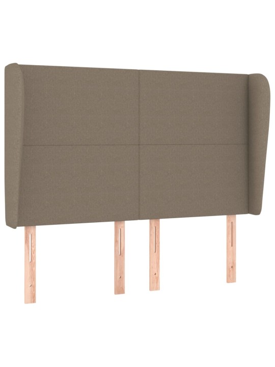 Galvūgalis su auselėmis, taupe, 147x23x118/128cm, audinys
