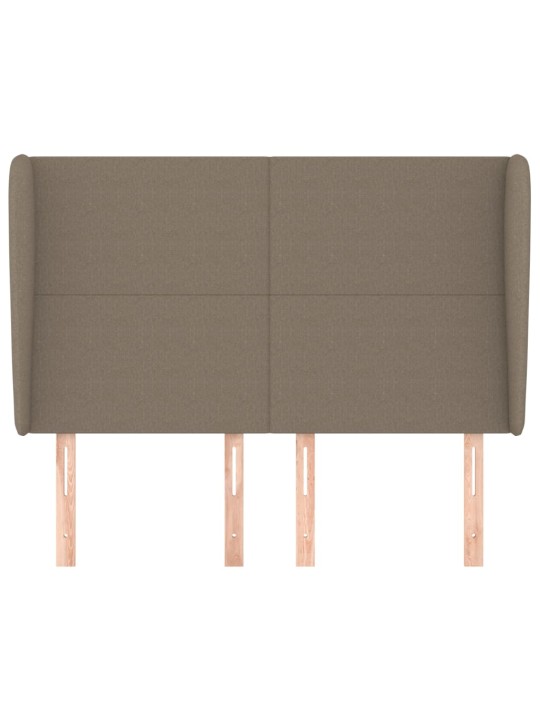 Galvūgalis su auselėmis, taupe, 147x23x118/128cm, audinys