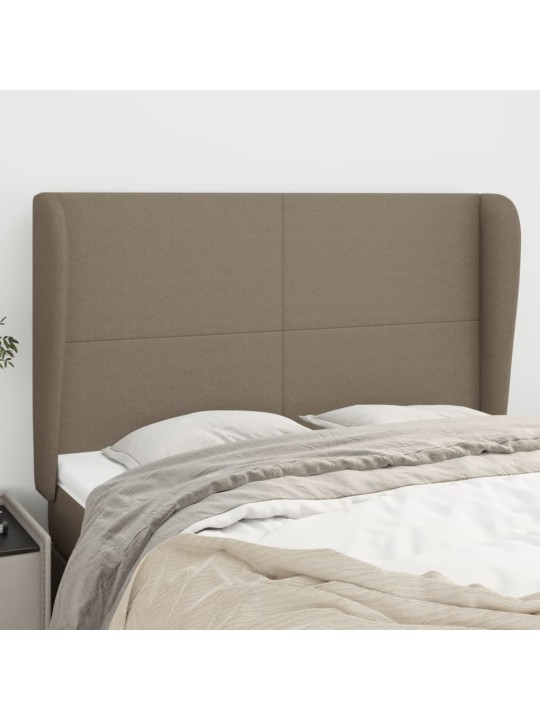 Galvūgalis su auselėmis, taupe, 147x23x118/128cm, audinys
