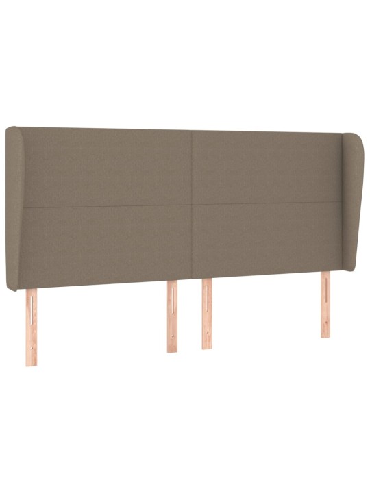 Galvūgalis su auselėmis, taupe, 163x23x118/128cm, audinys