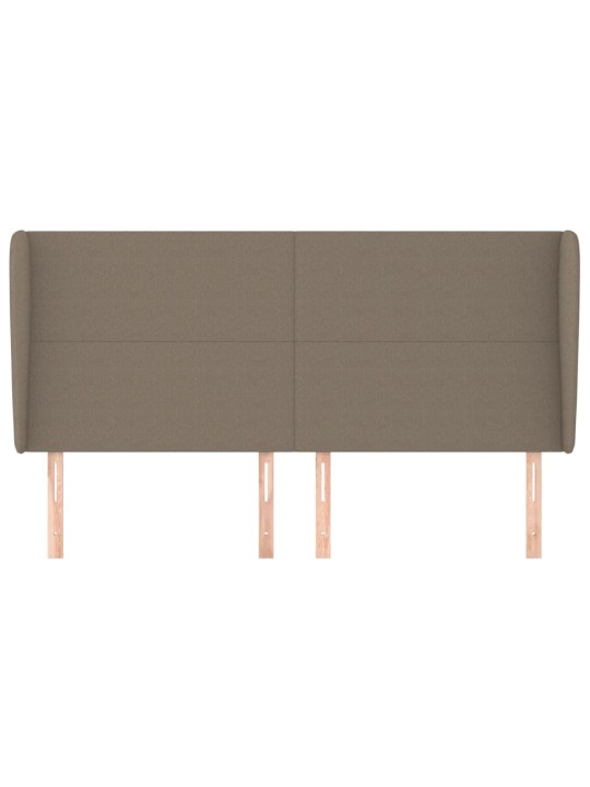 Galvūgalis su auselėmis, taupe, 183x23x118/128cm, audinys