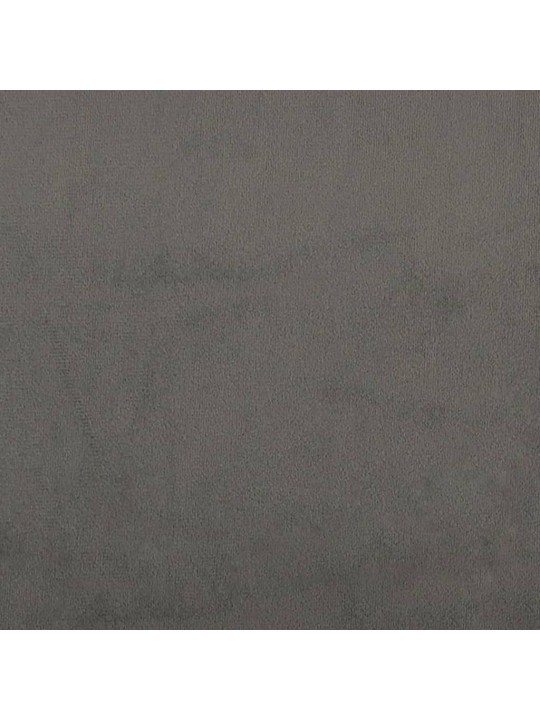 Galvūgalis su auselėmis, pilkas, 103x23x118/128cm, aksomas