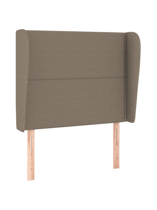 Galvūgalis su auselėmis, taupe, 103x23x118/128cm, audinys