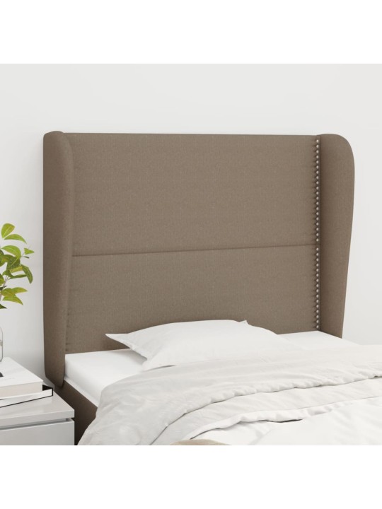 Galvūgalis su auselėmis, taupe, 103x23x118/128cm, audinys