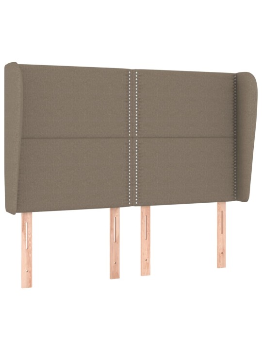 Galvūgalis su auselėmis, taupe, 147x23x118/128cm, audinys