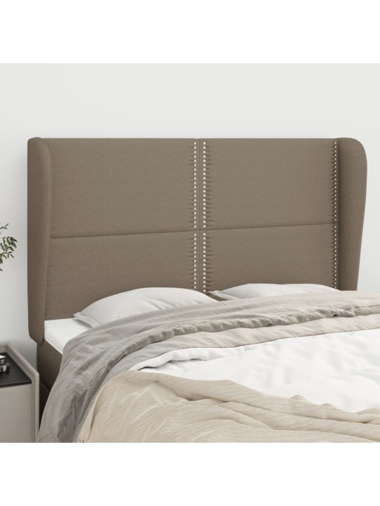 Galvūgalis su auselėmis, taupe, 147x23x118/128cm, audinys