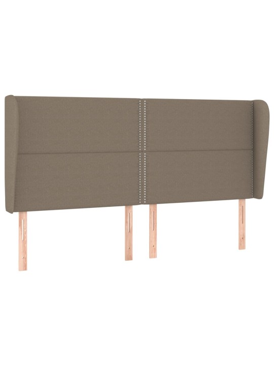 Galvūgalis su auselėmis, taupe, 203x23x118/128cm, audinys