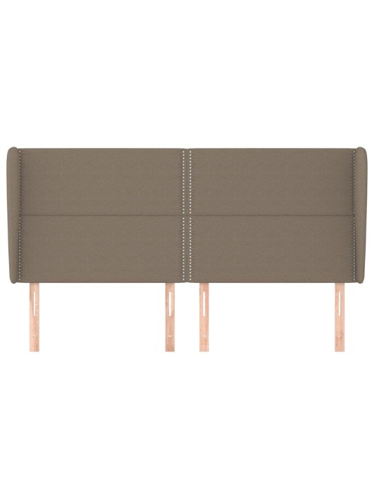 Galvūgalis su auselėmis, taupe, 203x23x118/128cm, audinys
