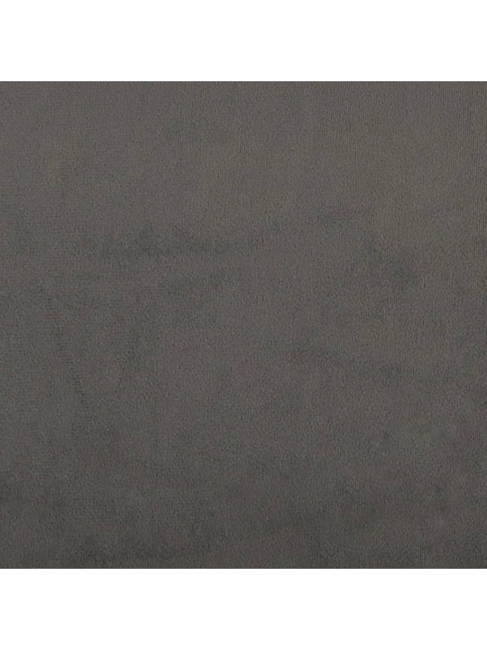 Galvūgalis su auselėmis, pilkas, 103x23x118/128cm, aksomas