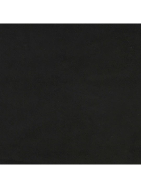 Galvūgalis su auselėmis, juodas, 147x23x118/128cm, aksomas