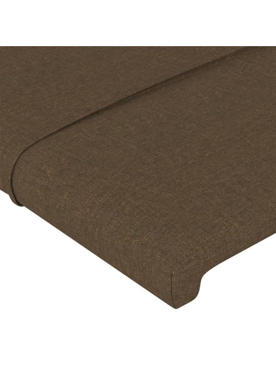 Galvūgalis su auselėmis, rudas, 93x23x118/128cm, audinys