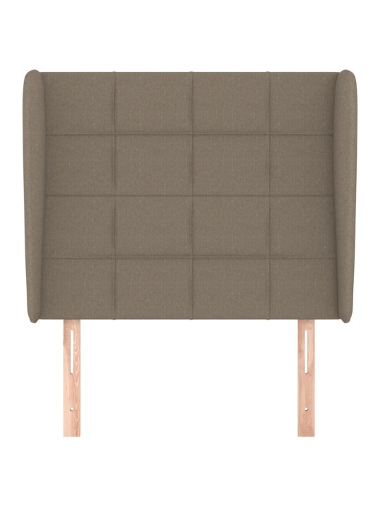 Galvūgalis su auselėmis, taupe, 93x23x118/128cm, audinys
