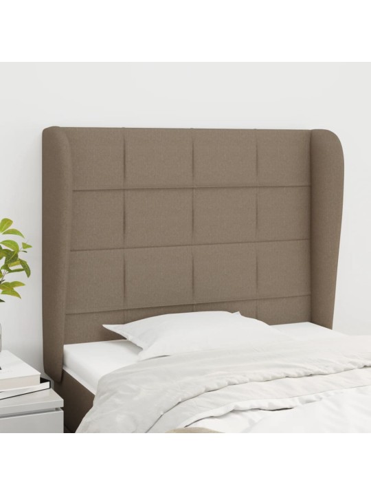 Galvūgalis su auselėmis, taupe, 93x23x118/128cm, audinys