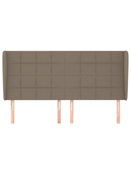 Galvūgalis su auselėmis, taupe, 183x23x118/128cm, audinys