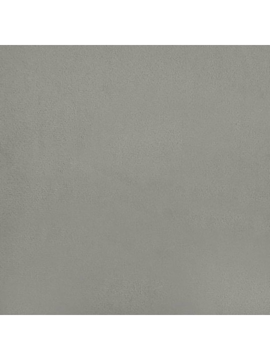Galvūgalis su auselėmis, pilkas, 103x23x118/128cm, aksomas