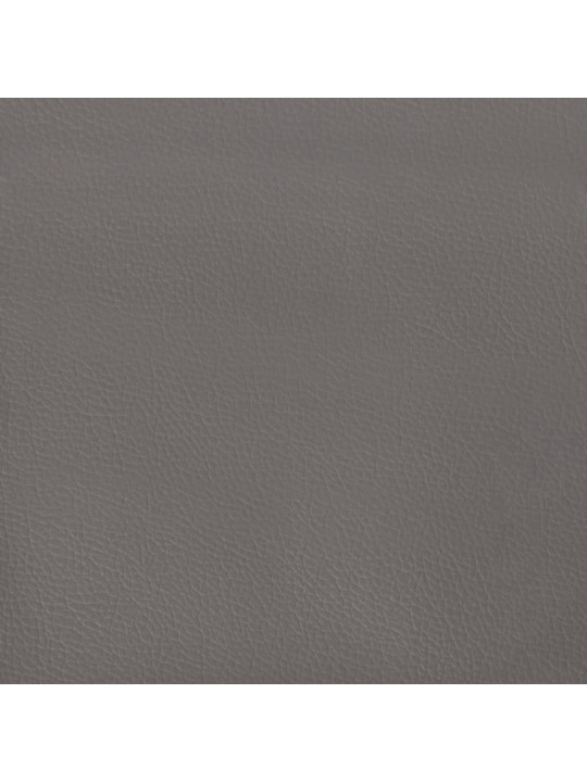Galvūgalis su auselėmis, pilkas, 103x23x118/128cm, dirbtinė oda