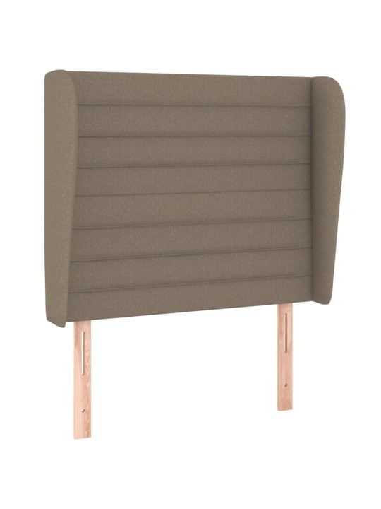 Galvūgalis su auselėmis, taupe, 93x23x118/128cm, audinys